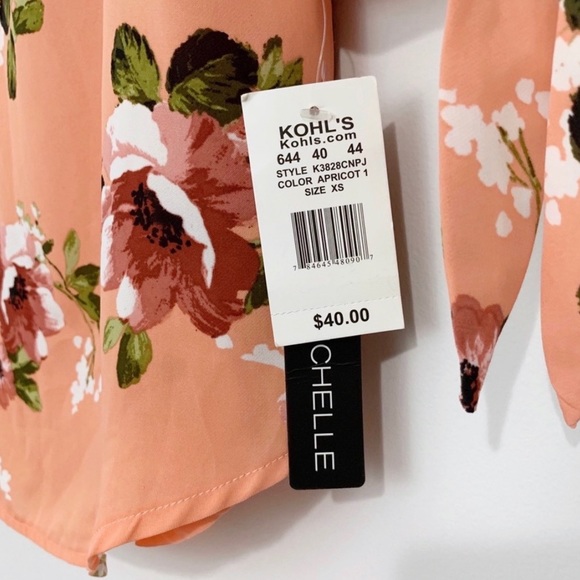 My Michelle Lazy Shoulder Floral Blouse - Picture 5 of 5